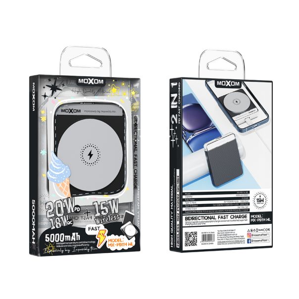 MOXOM Power bank MagSafe MX-PB114 PD20+QC18W 5000mAh - BAT9370