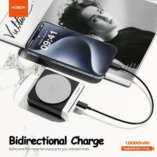 MOXOM Power bank MagSafe MX-PB115 PD20+ QC18W 10000mAh - BAT9372