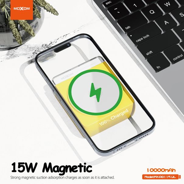 MOXOM Power bank MagSafe MX-PB115 PD20+ QC18W 10000mAh - BAT9372