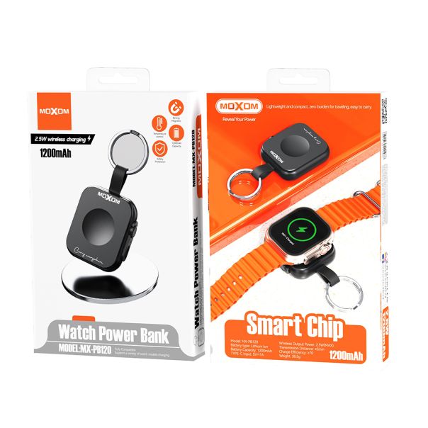 MOXOM Power bank MX-PB120 za pametni sat, 1200mAh - BAT9373
