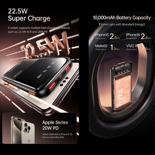 AWEI Power bank P10K 10000mAh, crna - BAT9418
