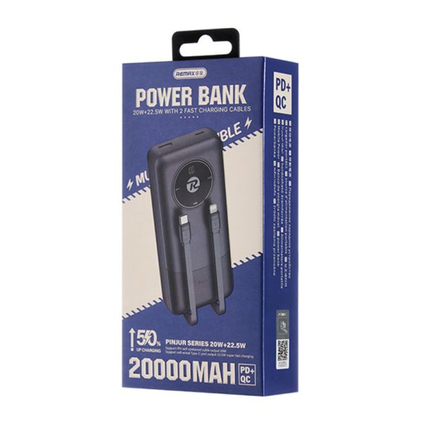 REMAX Power Bank RPP-38 20WPD+22.5WQC 20000mAh, crna - BAT9425