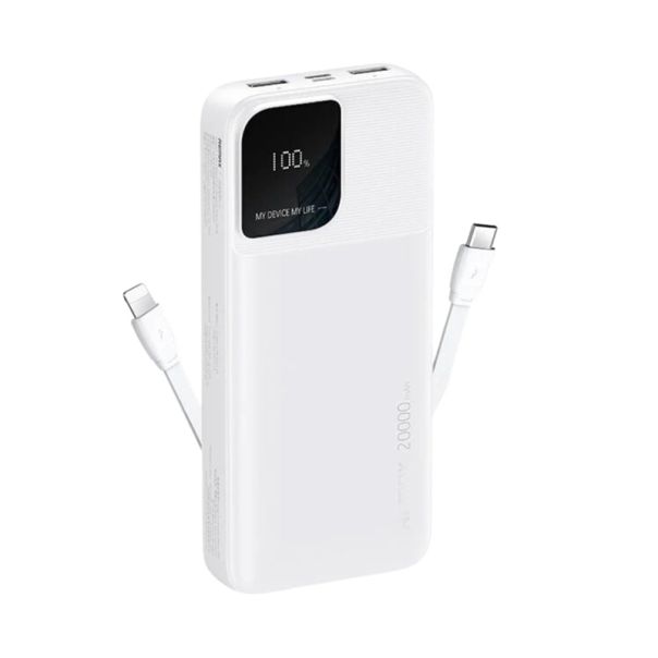 REMAX Power Bank Rellaen Series RPP-658 brzo punjenje 20000mAh 2.4A, bela - BAT9429