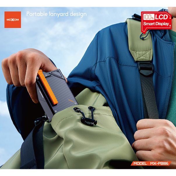 Power Bank Moxom MX-PB186 Esports high power fast charging 65W 30000mAh 3A crni - EP2943728