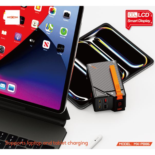 Power Bank Moxom MX-PB186 Esports high power fast charging 65W 30000mAh 3A crni - EP2943728