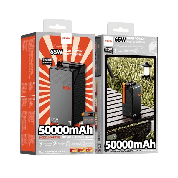 Power Bank Moxom MX-PB187 Esports high power fast charging 65W 50000mAh 4A crni - EP2941975