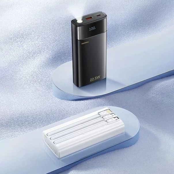 Power Bank REMAX FC-12 LED Flashlight PD 20W + QC 22.5W 20000mAh crni - EP2939456