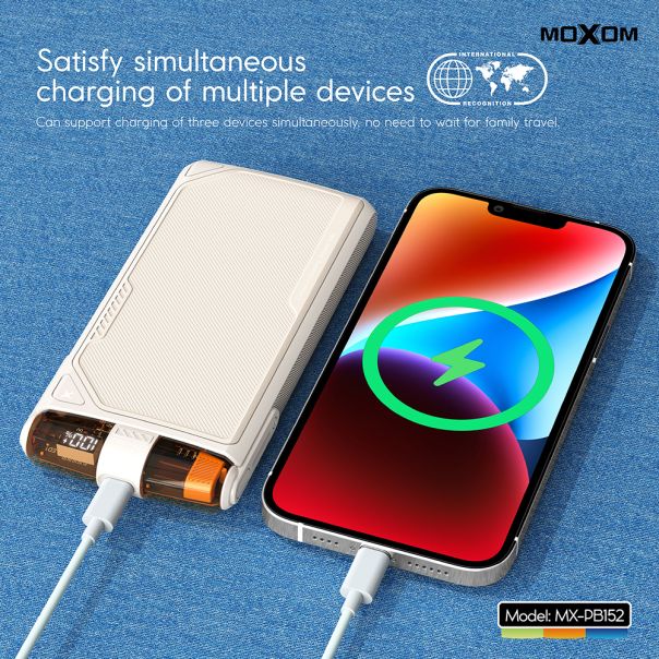 MOXOM Power bank MX-PB152 PD20W QC18W SCP22.5W 10000mAh, plava - BAT9535