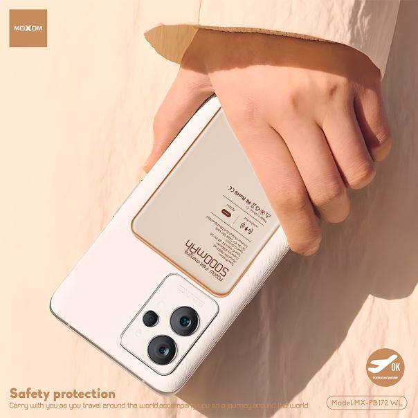 Power Bank Magsafe Moxom MX-PB172 SCP 22.5W + PD 20W 5000mAh zlatni - EP2939861