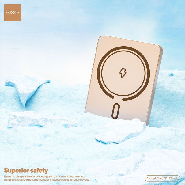 Power Bank Magsafe Moxom MX-PB172 SCP 22.5W + PD 20W 5000mAh zlatni - EP2939861