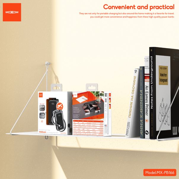 Power Bank Moxom MX-PB166 Hurricane PD 20W + QC 22.5W 10000mAh crni - EP2939888