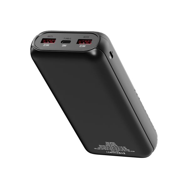 MOXOM Power bank MX-PB203 fast PD20W + SCP22.5W 20000mAh, crna - EP2963779