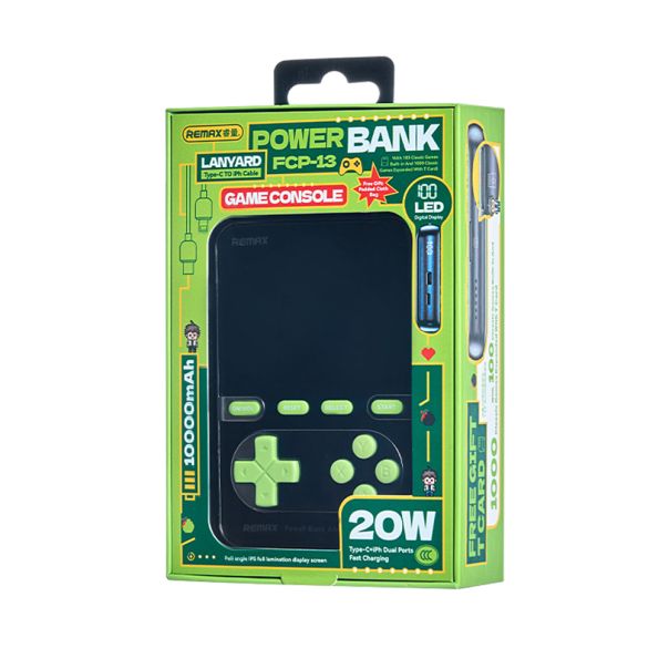 REMAX power bank FCP-13 Game console 20W ultra-thin 10000mAh, srebrni - EP3230424