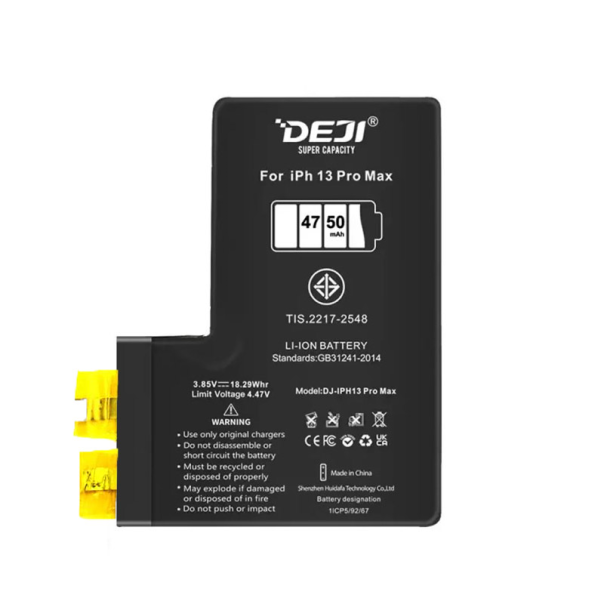 Baterija DEJI (Bez IC konektora) za iPhone 13 Pro Max (4750 mAh) - 610565