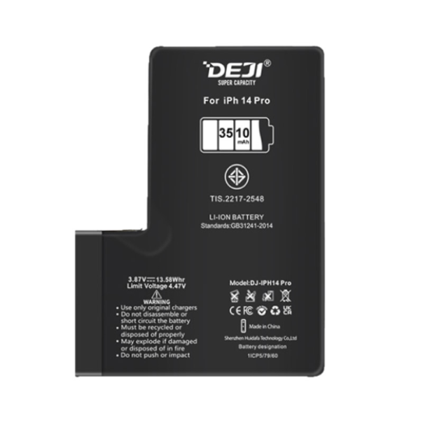 Baterija DEJI (Bez IC konektora) za iPhone 14 Pro (3510 mAh) HC - 613651-1