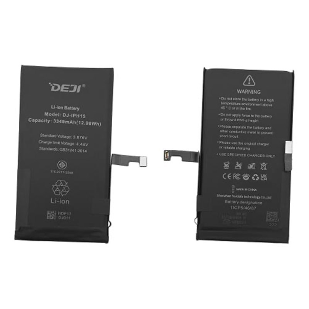 Baterija DEJI (Cracked) za iPhone 15 (3349 mAh) - 615347