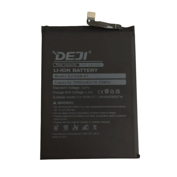Baterija DEJI za Honor X7 HB496590ECW (5000 mAh) - 611637