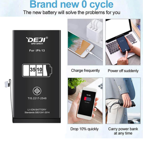 Baterija DEJI za iPhone 13 (3510 mAh) - 607330-1-1
