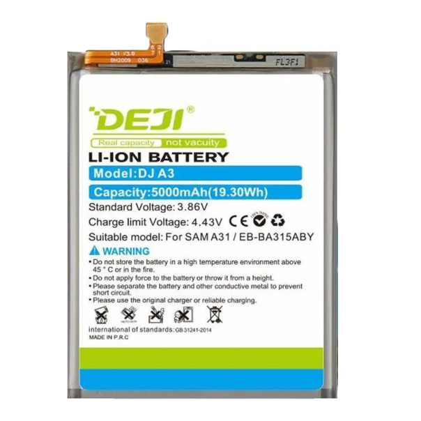 Baterija DEJI za Samsung A31 EB-BA315ABY (5000 mAh) - 061242