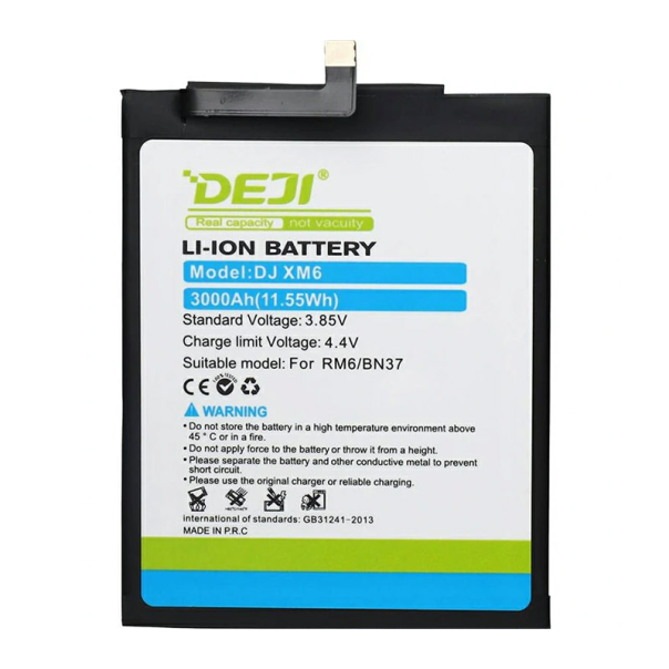 Baterija DEJI za Xiaomi Redmi 6/ 6A/ BN37  (3000 mAh) - 061248