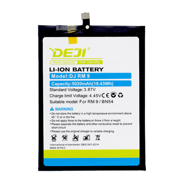 Baterija DEJI za Xiaomi Redmi Note 9/Redmi 9/Redmi 10X 4G/BN54 (5020 mAh) - 056623