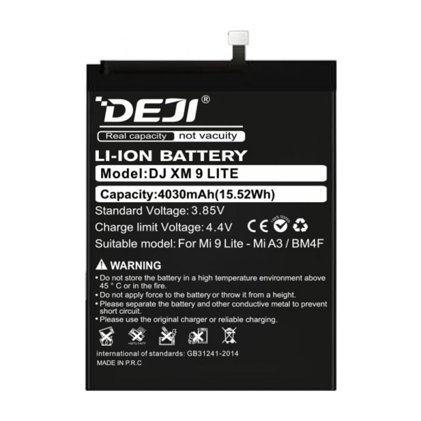 Baterija DEJI za Xiaomi Redmi Mi A3/ BM4F (4030mAh) - 061249
