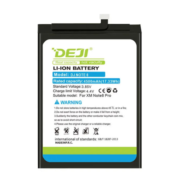 Baterija DEJI za Xiaomi Redmi Note 8 Pro/ BM4J (4500 mAh) - 056625