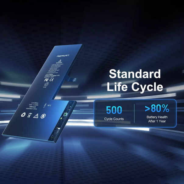 Baterija REPART za iPhone XR (Bez IC konektora) (2942 mAh) - 613243