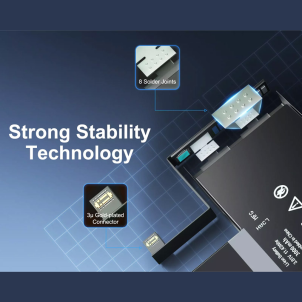 Baterija REPART za iPhone XR (Bez IC konektora) (2942 mAh) - 613243