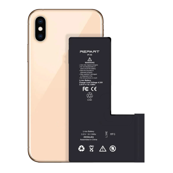 Baterija REPART za iPhone XS (Bez IC konektora) (2658 mAh) - 613244-1