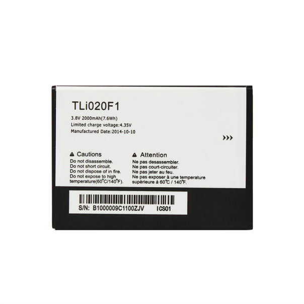 Baterija standard za Alcatel OT POP Star 5022D/Pixi 4 5.0 5010/Pop C7 7040D TLi020F1 - 47667