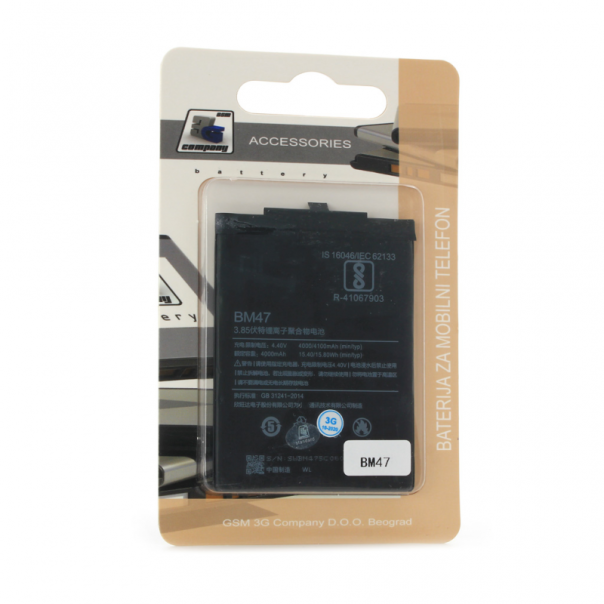 Baterija standard za Xiaomi Redmi 3/3S/3X/4X (BM47) - 91490