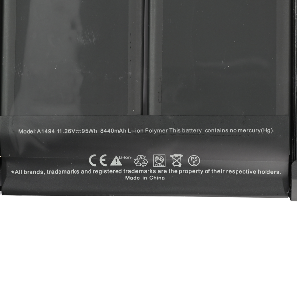Baterija za laptop Apple A1494 A1398 95WH HQ2200 M - 223137