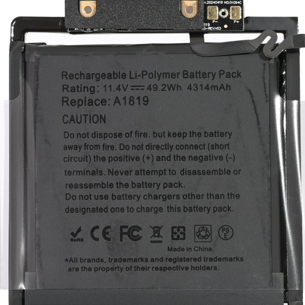 Baterija za laptop Apple Macbook A1706 - A1819 4314mAh HQ2200 M - 223139