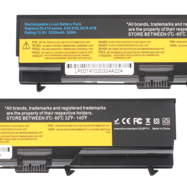 Baterija za laptop Lenovo T410 10.8V 5200mAh HQ2200 - 81414-1-1