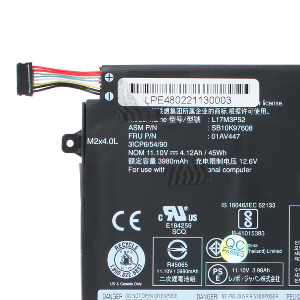Baterija za laptop Lenovo Thinkpad E14 E15 E480 E490 E580 E590 L17C3P51 HQ2200 - 206289-1-1-1