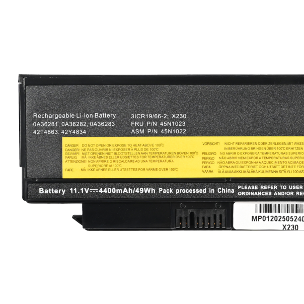 Baterija za laptop Lenovo X220 X230 11.1V 4400mAh 49Wh HQ2200 B - 223186