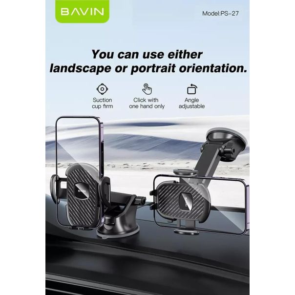 BAVIN Auto držač PS-27, crna - 90407
