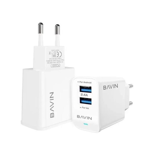 BAVIN Punjač 2.4A USB-A + kabl Lightning - 90049-1