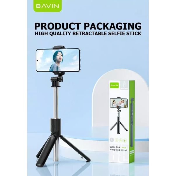 BAVIN Bežični selfi tripod štap, crna - 90408-1