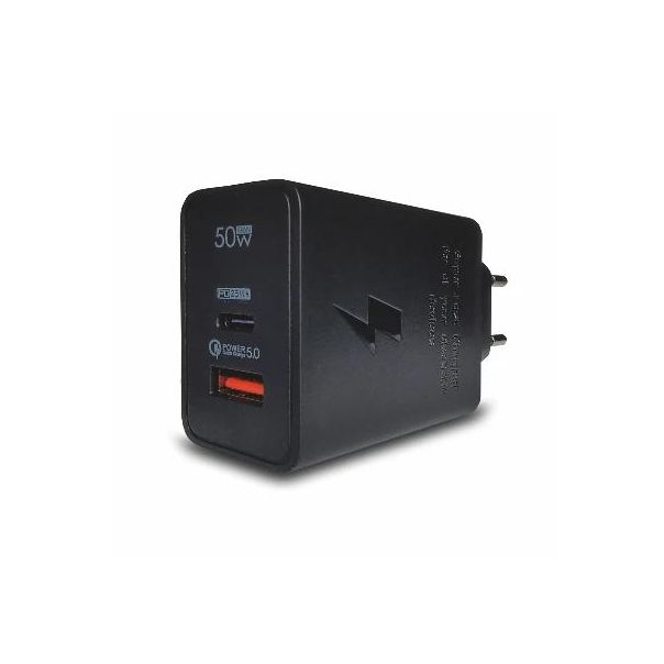 BAVIN Bavitel punjač 50W Usb A+ Type C, crna - 92003-1-1