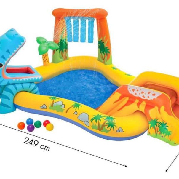 INTEX Bazen - zabavni park na naduvavanje Dinosaurus 249x191x109cm 57444 - 77360