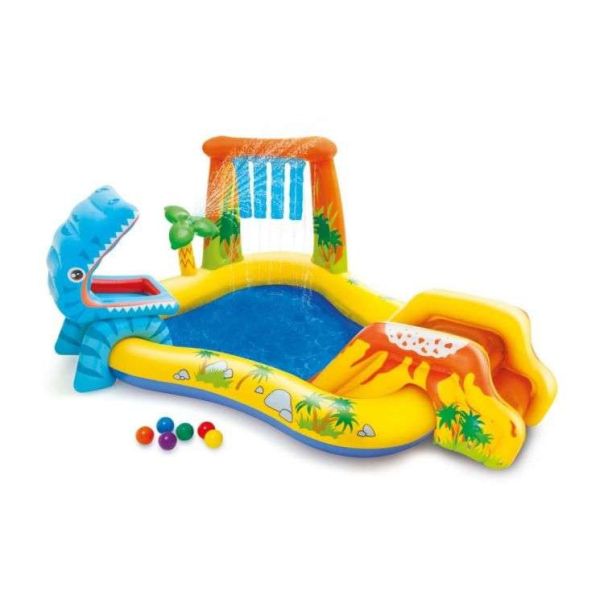 INTEX Bazen - zabavni park na naduvavanje Dinosaurus 249x191x109cm 57444 - 77360