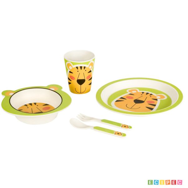 BigBamBoo Set za jelo Tigar 5/1 BB102.3 - BB102.3