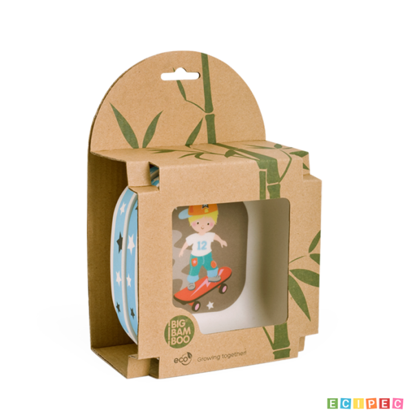 BigBamBoo Set četvrtastih činija  Skejter (2 kom) BB203-2 - BB203-2