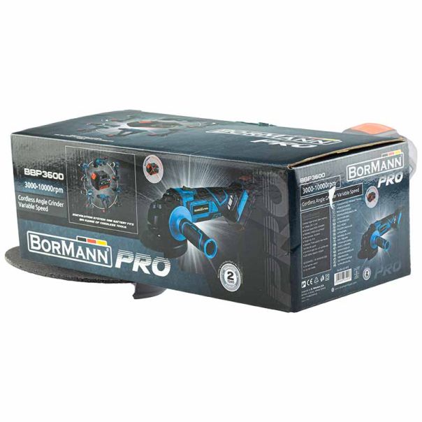 BORMANN PRO Aku. ugaona brusilica sa potenciometrom, 20V BBP3600 - BBP3600