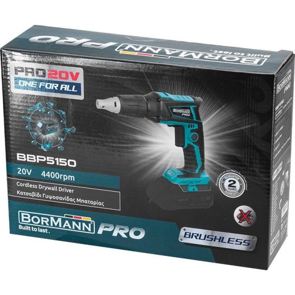 BORMANN PRO Aku. odvrtač za gips (šauber), 20V BBP5150 - BBP5150