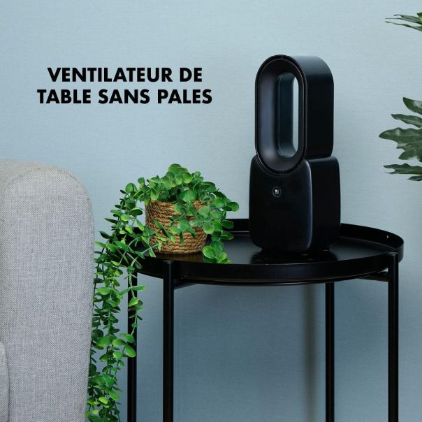 LIFETIME Crni USB stoni ventilator bez lopatica – 3 brzine - EP3151020