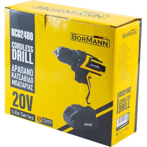 BORMANN Lite Akumulatorska bušilica u setu, 20V BCD2400 - BCD2400