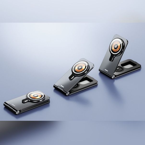 Wireless stalak za mobilni telefon REMAX RP-W3 20.5W Fast Charging 3u1 crni - 221836